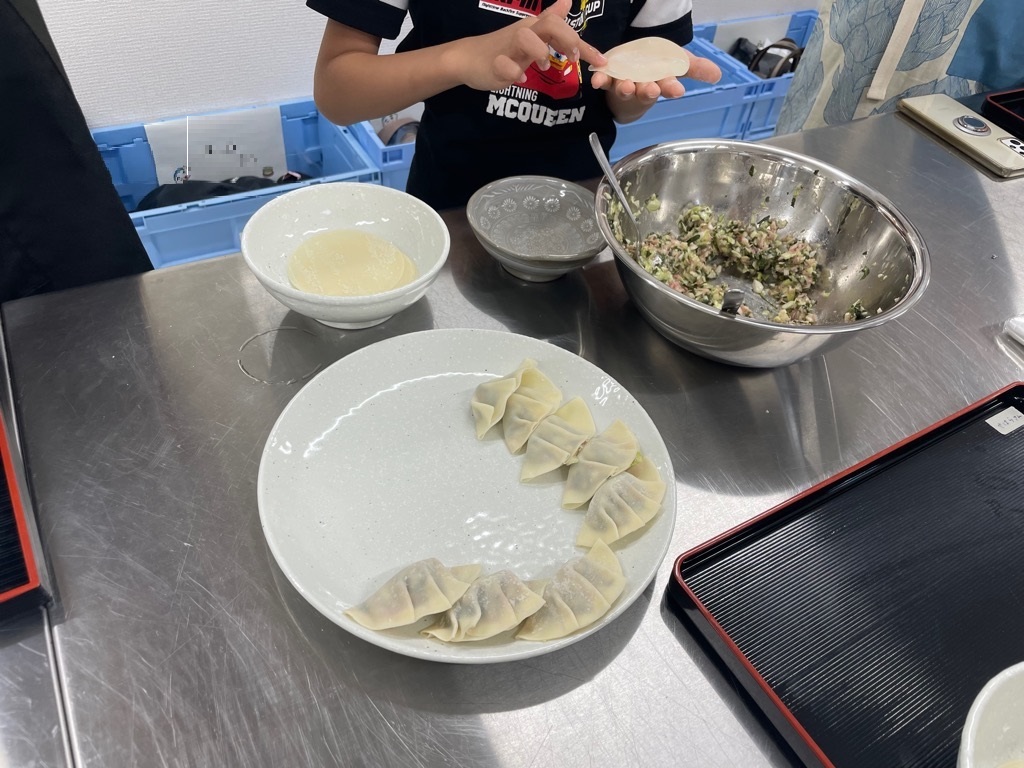 photoかぶせ茶餃子調理